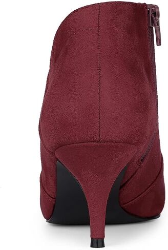 Allegra K Women's Pointed Toe Kitten Heel Cutout Ankle Boots in Saudi Arabia