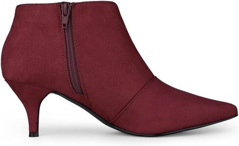 Allegra K Women's Pointed Toe Kitten Heel Cutout Ankle Boots in Saudi Arabia