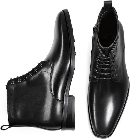 GIFENNSE Mens Chukka Boots Mens Dress Boots Oxford Leather Boots Famal Chelsea Boots for Men in Kuwait