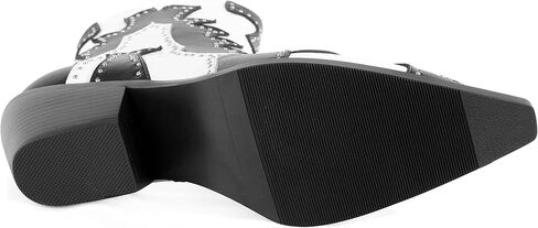 ANN CREEK أحذية رعاة البقر للكاحل للسيدات ببرشام مرصعة بأحذية راعية البقر أحذية غربية للسيدات ببرشام مرصع بكعب منخفض وكعب مكتنز ومقدمة من اللوز أحذية قصيرة in Kuwait