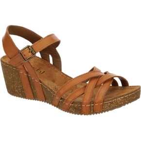 Bjorndal Lily - Women's Strappy Open Toe Gladiator Cork Low Wedge Sandals in Saudi Arabia