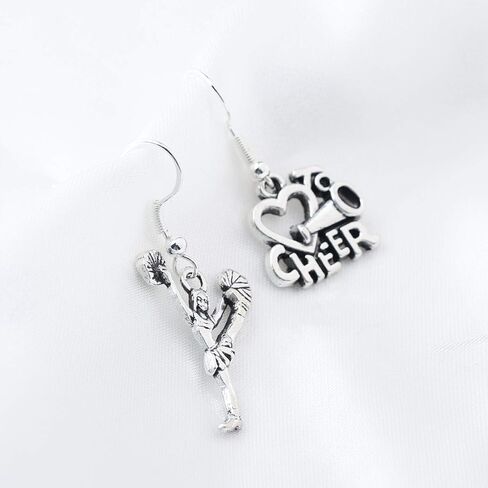FUSTMW Cheer Charm Earring Cheerleading Earrings Gifts Cheer Jewelry Cheerleaders Gifts Cheer Coaches or Team in Saudi Arabia