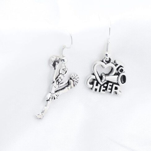 FUSTMW Cheer Charm Earring Cheerleading Earrings Gifts Cheer Jewelry Cheerleaders Gifts Cheer Coaches or Team in Saudi Arabia