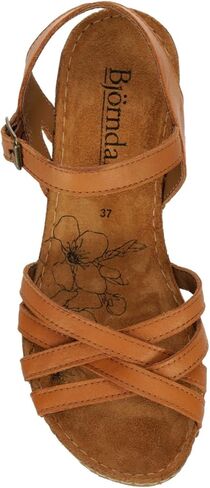 Bjorndal Lily - صنادل نسائية ذات أحزمة مفتوحة عند الأصابع من الفلين بكعب منخفض in Kuwait