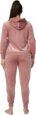 Yafanqi المرأة القطيفة رياضية 2 قطعة Sweatsuits طويلة الأكمام المخملية الركض الدعاوى الرياضية الزي رياضية البدلة in Kuwait