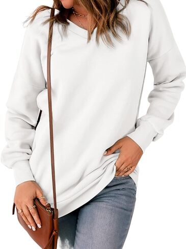 DJT FASHION المرأة الصوف البلوز للنساء قمصان عادية الخامس الرقبة طويلة الأكمام بلايز البلوز مع جيوب in Kuwait