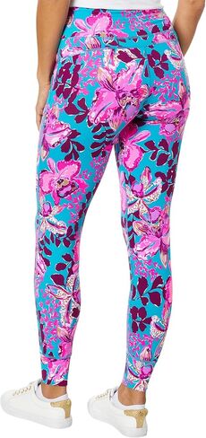 Lilly Pulitzer Womens Island Mid Rise Jogger Up Blue Rhapsody Orchid You Not XS 28 in Kuwait