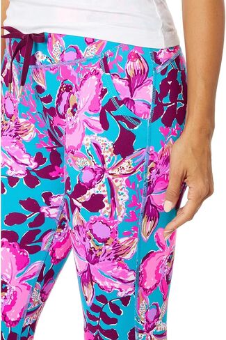 Lilly Pulitzer Womens Island Mid Rise Jogger Up Blue Rhapsody Orchid You Not XS 28 in Kuwait