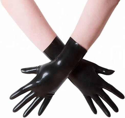 قفازات PARTYGEARS قصيرة من اللاتكس، قفازات مطاطية، ملحقات أزياء كلوبوير in Kuwait