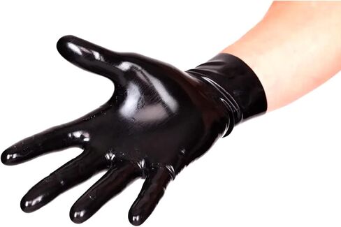 قفازات PARTYGEARS قصيرة من اللاتكس، قفازات مطاطية، ملحقات أزياء كلوبوير in Kuwait