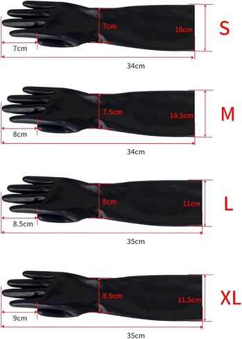 قفازات PARTYGEARS قصيرة من اللاتكس، قفازات مطاطية، ملحقات أزياء كلوبوير in Kuwait