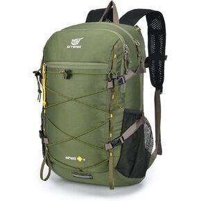 SKYSPER Packable Hiking Backpack 30L Lightweight Daypack Travel Backpacks for Women Men（Green）