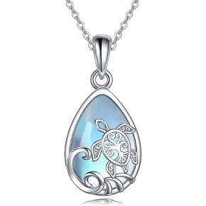 ONEFINITY Dolphin Necklaces 925 Sterling Silver Crystal Dolphin Pendant Ocean Jewelry Mother‘s Day Gifts for Women Mom Wife