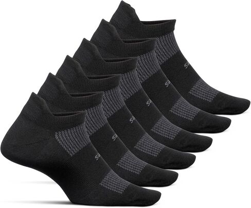 Feetures High-Performance Max Cushion No Show Tab Solid - For Men & Women, Athletic Ankle Socks, Moisture Wicking in Saudi Arabia