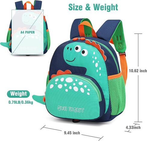Preschool Backpack with Anti-Lost Harness Toddler Backpack School Bag 3D Cartoon Lunch Backpack for Toddler Girls 1-4 Years(Butterfly) in Kuwait