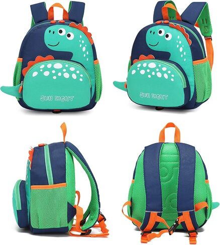 Preschool Backpack with Anti-Lost Harness Toddler Backpack School Bag 3D Cartoon Lunch Backpack for Toddler Girls 1-4 Years(Butterfly) in Kuwait