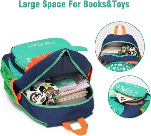 Preschool Backpack with Anti-Lost Harness Toddler Backpack School Bag 3D Cartoon Lunch Backpack for Toddler Girls 1-4 Years(Butterfly) in Kuwait