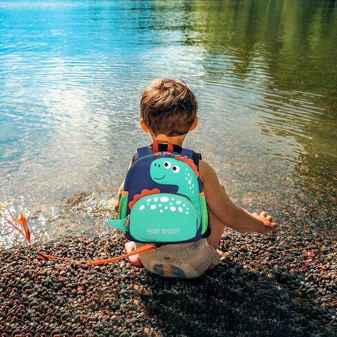 Preschool Backpack with Anti-Lost Harness Toddler Backpack School Bag 3D Cartoon Lunch Backpack for Toddler Girls 1-4 Years(Butterfly) in Kuwait
