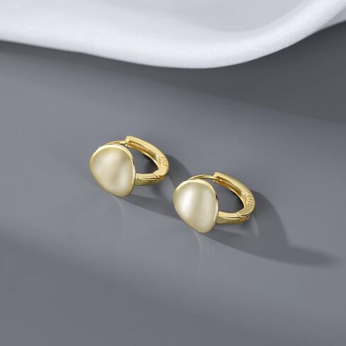 SLUYNZ Sterling Silver Disc Hoop Earrings for Women Teen Girls Minimalist Small Hoop Earrings Huggie in Kuwait