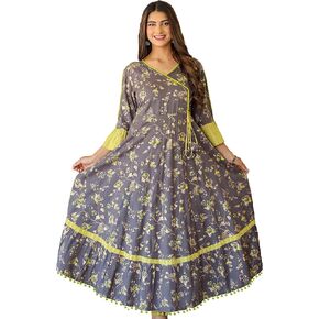 Yash Gallery Women's Floral Printed Anarkali Kurti for Women in Saudi Arabia