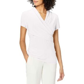 DKNY Women's Short Sleeve Side Ruche Top in Kuwait