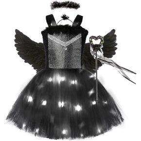 توتو دريمز 4 قطع أزياء ملاك للفتيات من عمر 2 إلى 10 سنوات لحفلات أعياد الميلاد وحفلات الهالوين in Kuwait