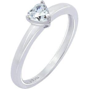 Amazon Collection Sterling Silver Fancy Shape Solitaire Ring made with Infinite Elements Zirconia in Saudi Arabia