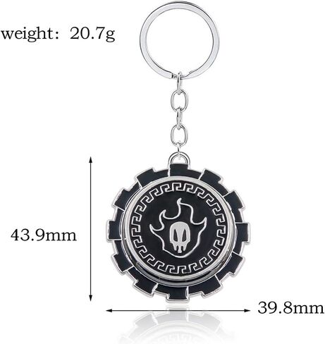 SONGCHANGJEWELRY قلادة Ishida Uryuu Quincy Pentagram - سلسلة مفاتيح Ichigo Black Shinigami المشتعلة - مراهقين عيد الميلاد in Saudi Arabia