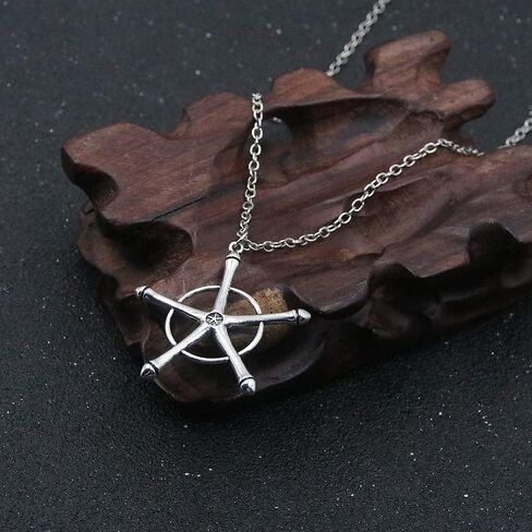 SONGCHANGJEWELRY قلادة Ishida Uryuu Quincy Pentagram - سلسلة مفاتيح Ichigo Black Shinigami المشتعلة - مراهقين عيد الميلاد in Saudi Arabia