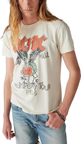 Lucky Brand Men's ACDC Fly Tour Tee in Saudi Arabia