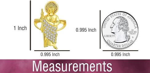 Luxe & Co. Jewelry Saint Jude Stone Ring Adjustable 14K Gold Filled San Judas Anillo Saint Jude Ring in Kuwait