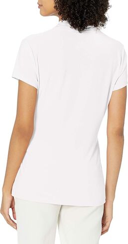 DKNY Women's Short Sleeve Side Ruche Top in Kuwait