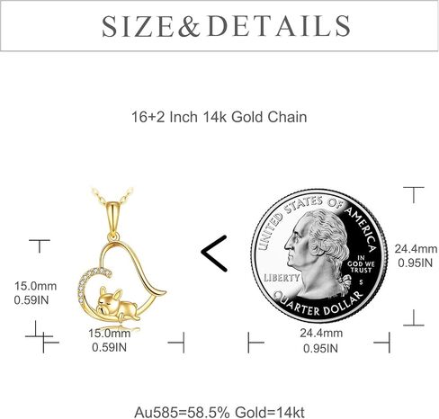 KECHO 14K الذهب قلادة البلدغ الفرنسية للنساء، قلادة القلب مجوهرات هدايا عيد ميلاد لابنة شقيقة الفتيات في سن المراهقة in Saudi Arabia
