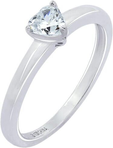 Amazon Collection Sterling Silver Fancy Shape Solitaire Ring made with Infinite Elements Zirconia in Saudi Arabia