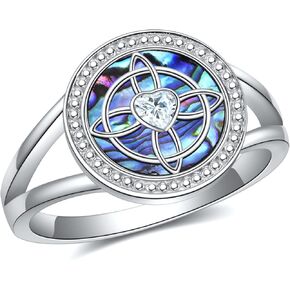 Witches Knot Ring Sterling Silver Witch Ring Celtic Knot Wiccan Jewelry Witches Knot Amulet Protection Gifts for Women in Kuwait