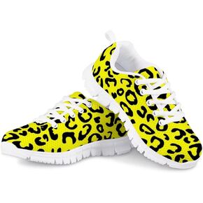 PinUp Angel Kid Girls Running Sports Sneakers Cute Casual Leopard/Floral Print Walking Shoes in Kuwait