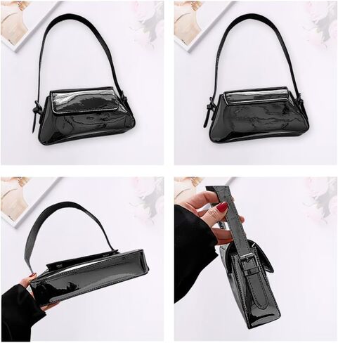 Valleycomfy نساء Y2k محفظة فضية حقيبة هوبو حقيبة يد حقيبة حقيبة لطيف حقيبة حفلات مخلب المحافظ حقائب كروسبودي in Kuwait