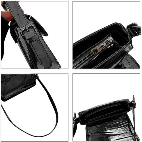 Valleycomfy نساء Y2k محفظة فضية حقيبة هوبو حقيبة يد حقيبة حقيبة لطيف حقيبة حفلات مخلب المحافظ حقائب كروسبودي in Kuwait