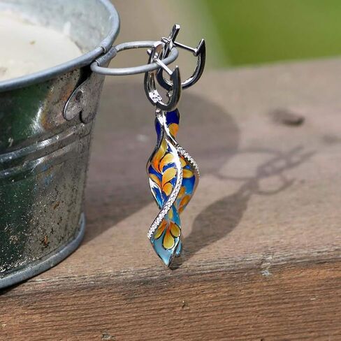 ASFUSS Earrings for Women Mom Elegant Women Faux Sapphire Rhinestone Inlaid Drop Huggie Earrings Eardrops Statement Jewelry in Saudi Arabia