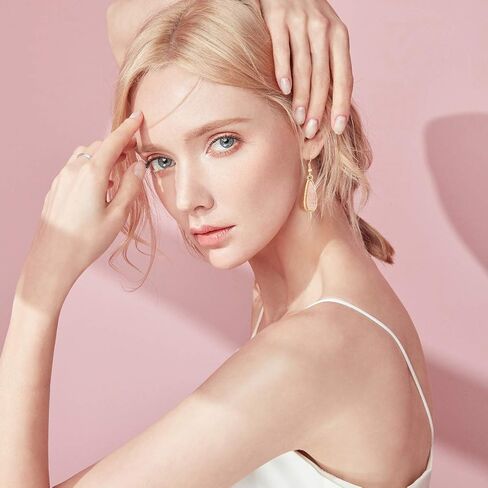 FIFATA 16 زوجًا من الأقراط المتدلية الكريستالية على شكل دمعة للنساء والفتيات بوهو قوس قزح كوارتز الأذن مسمار مكعب زركونيا هوب مجموعة مجوهرات لحفلات الزفاف وهدايا عيد الميلاد in Kuwait