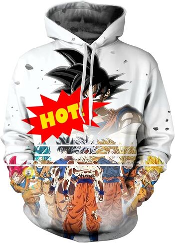 gausgpon Anime Hoodie Fashion 3D Print Hooded Sweatshirt Cosplay Costume Pullover for Adult in Saudi Arabia