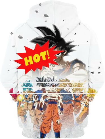 gausgpon Anime Hoodie Fashion 3D Print Hooded Sweatshirt Cosplay Costume Pullover for Adult in Saudi Arabia