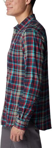 Columbia Men's Vapor Ridge III Long Sleeve Shirt, Collegiate Navy Bright Bold Plaid, Large Tall in Saudi Arabia