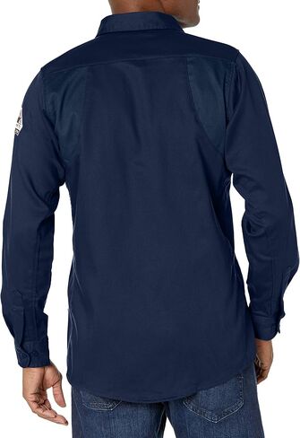Bulwark FR Men's Iq Series Comfort Woven Long Sleeve Patch Pocket Shirt in Kuwait