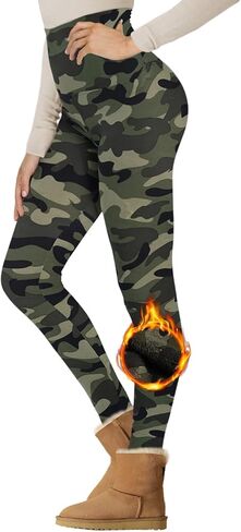 سروال قصير NexiEpoch راكبي الدراجات للنساء مع جيوب - 8 بوصات بخصر مرتفع ومقاس إضافي من الألياف اللدنة للصيف للجري وممارسة اليوغا, ارمي جرين كامو, S-M in Kuwait