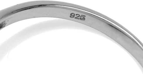 Silvershake Petite Marquise Shape Inlay 925 Sterling Silver Filigree Swirl and Spiral Style Ring in Saudi Arabia