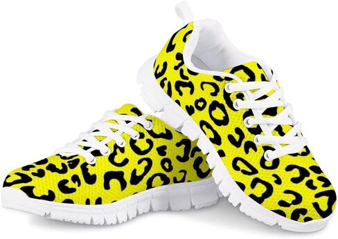 PinUp Angel Kid Girls Running Sports Sneakers Cute Casual Leopard/Floral Print Walking Shoes in Kuwait