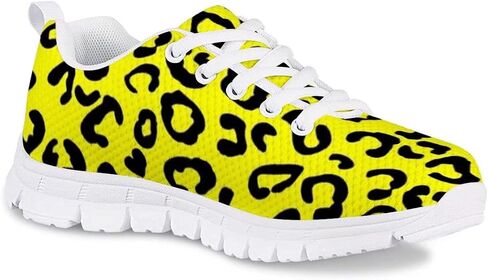PinUp Angel Kid Girls Running Sports Sneakers Cute Casual Leopard/Floral Print Walking Shoes in Kuwait