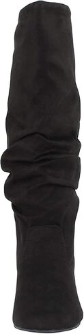 Soda Women's Zuluu Slouchy Faux Leather Knee HIgh Flats Boots (Black Imsu, us_footwear_size_system, adult, women, numeric, medium, numeric_8) in Saudi Arabia