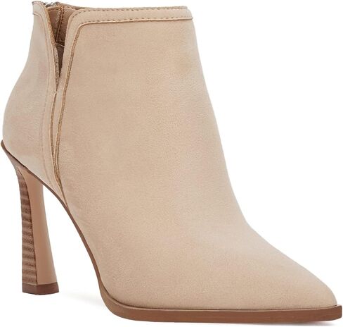 Juliet Holy Womens High Heel Booties Pointed Toe V Cut Back Zipper Short Dress Ankle Boots in Saudi Arabia